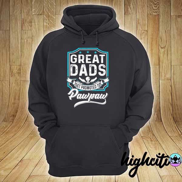 Great dads get promoted to pawpaw father's day lover grandpa hoodie