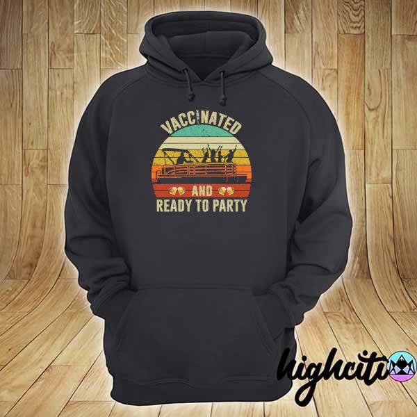 Official beer vaccinated and ready to party vintage hoodie