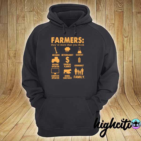 Official farmers they're more than you think mechanic hoodie