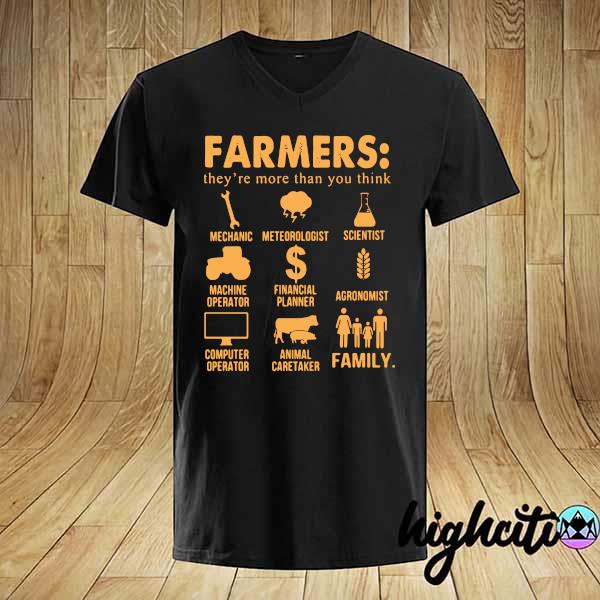 Official farmers they're more than you think mechanic shirt