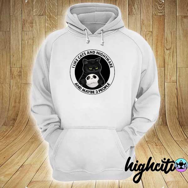 Official i like cats and nightmare hoodie