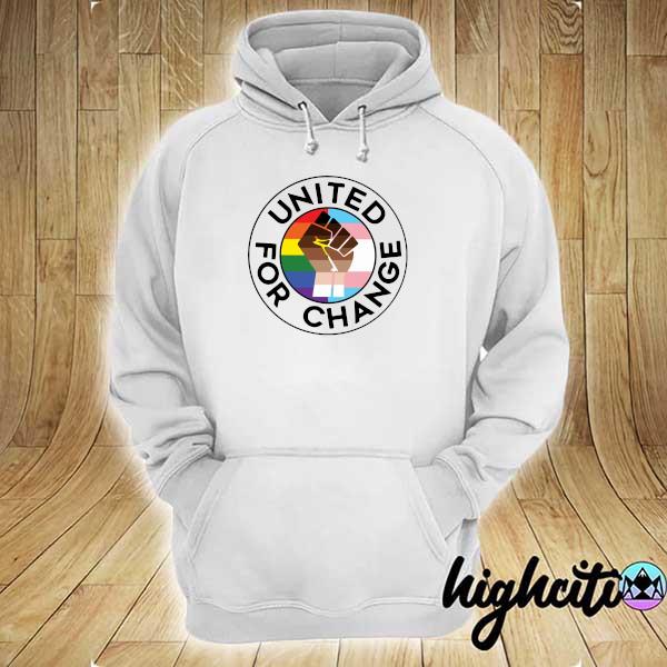 Official lgbt united for change hoodie