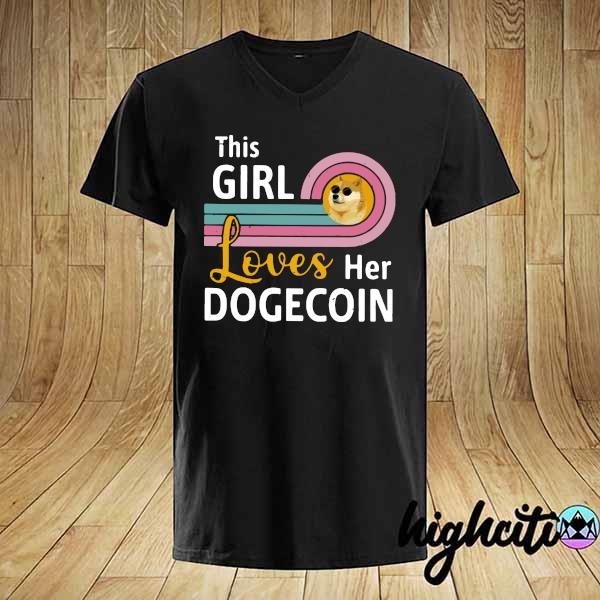 Official This Girls Loves Her Dogecoin Vintage Shirt