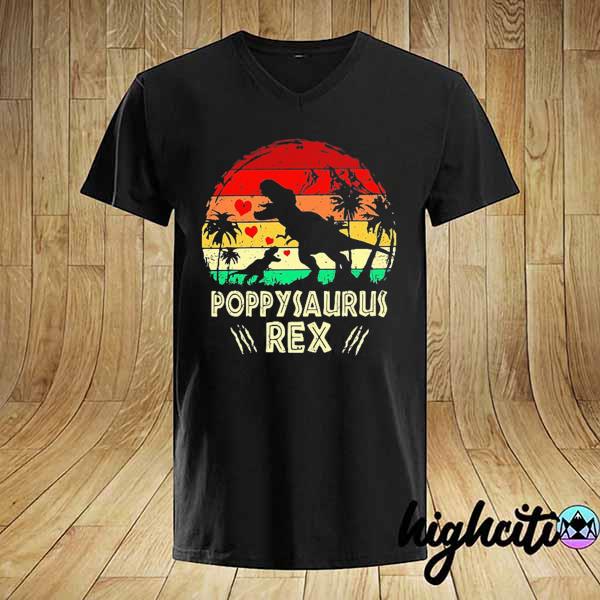 PoppySaurus father's day gifts t rex dandy saurus men shirt