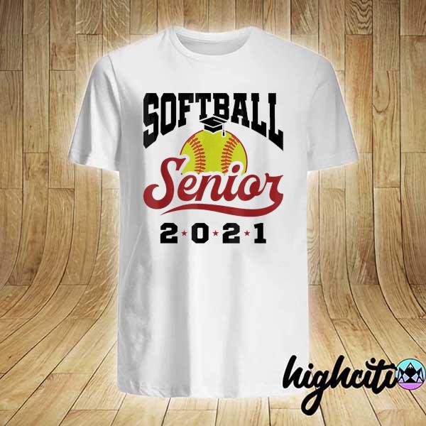 Softball senior 2021 player graduation class of 2021 shirt