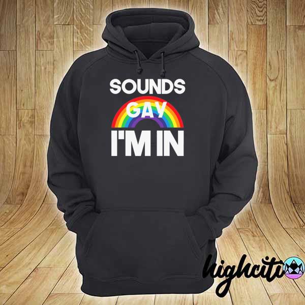 Sounds gay I'm in LGBT pride transgender bisexual hoodie