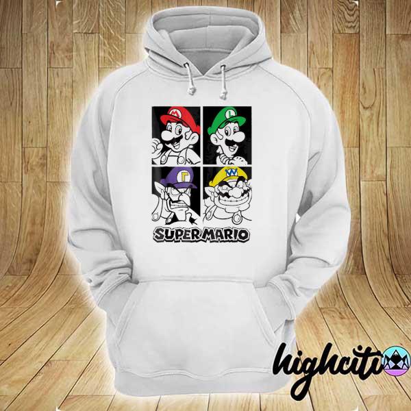 Super Mario four rivals portraits graphic hoodie