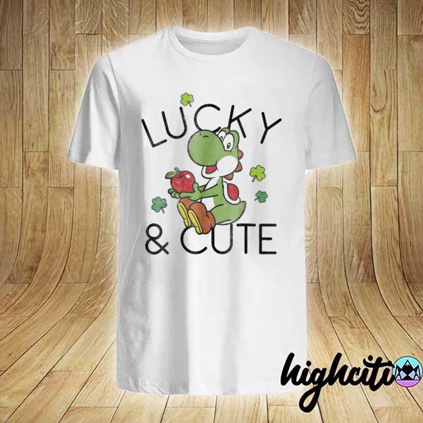 Super Mario yoshI lucky and cute graphic shirt