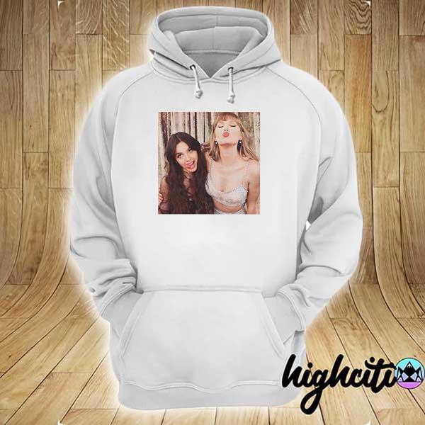 Taylor swift and olivia rodrigo met at the brit hoodie