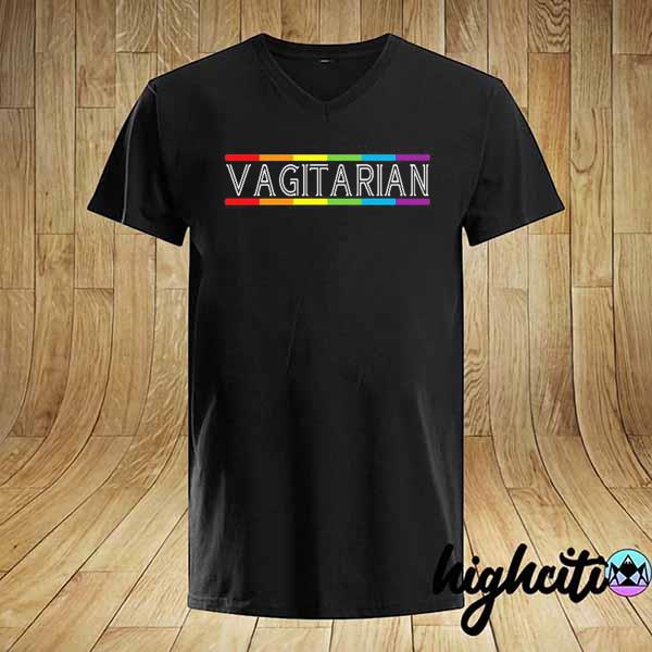 Vagitarian Rainbow Flag Lgbt Gay Pride Shirt