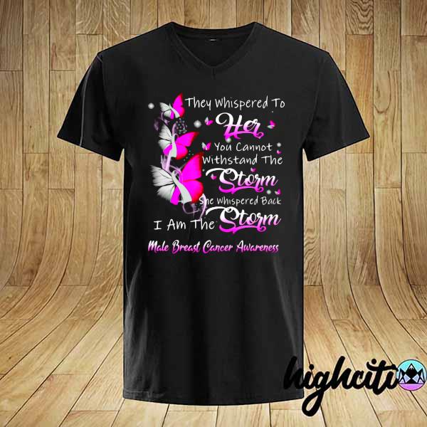 I Am The Storm Male Breast Cancer Awareness Shirt