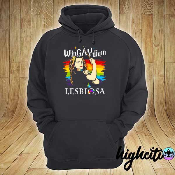 Lgbt Hermione Granger Wingaydium Lesbiosa Shirt hoodie