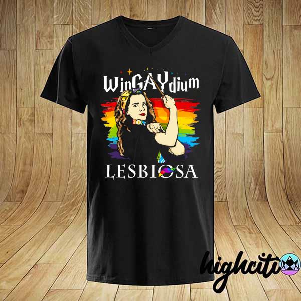 Lgbt Hermione Granger Wingaydium Lesbiosa Shirt