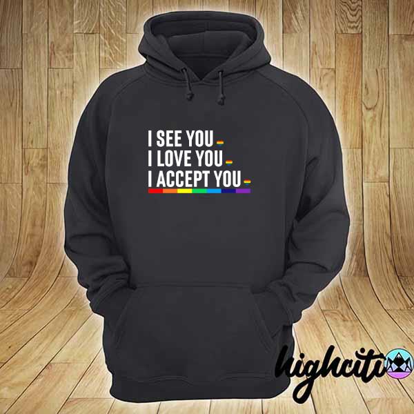 Lgbt I See I Love You I Accept You Shirt hoodie