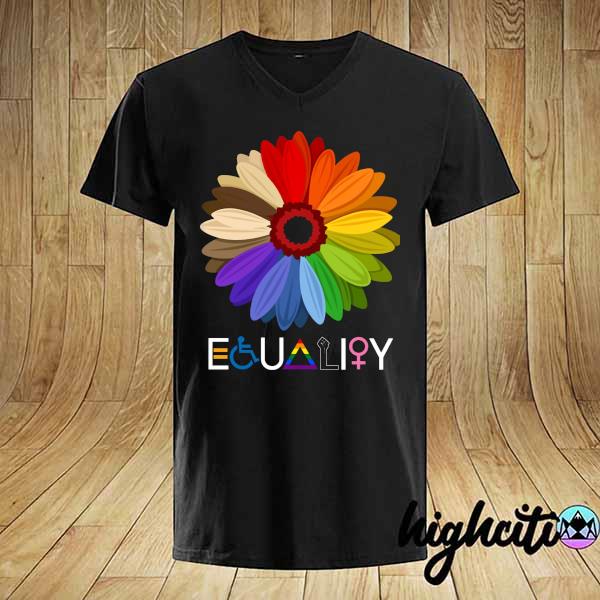 LGBT Sunflower Equality daisy shirt