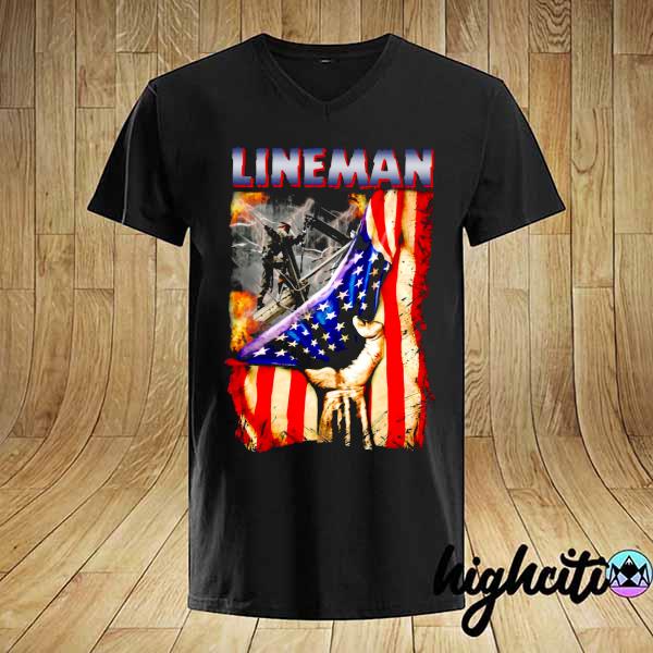 Lineman American Flag Shirt