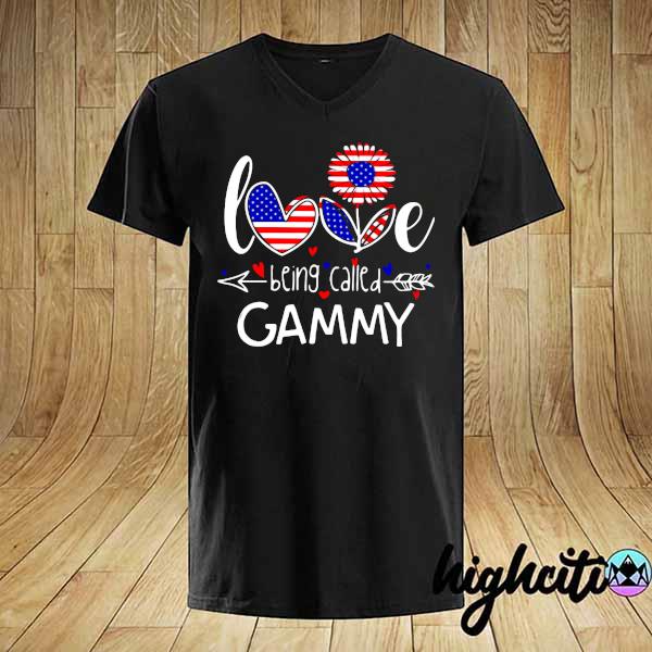 Love Being Called American Sunflower - Gammy Shirt