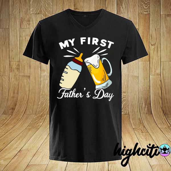 Mens my first father's day dad shirt