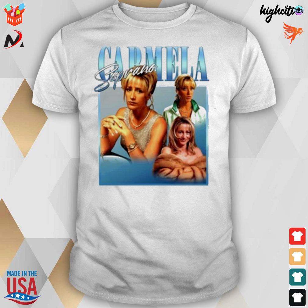 Carmela soprano vintage homage t-shirt