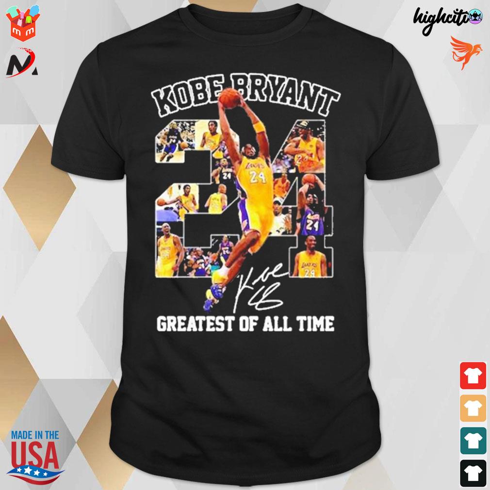 Kobe Bryant 24 signature greatest of all time t-shirt