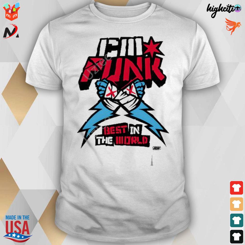 Cm punk best in the world supercharged ringer t-shirt