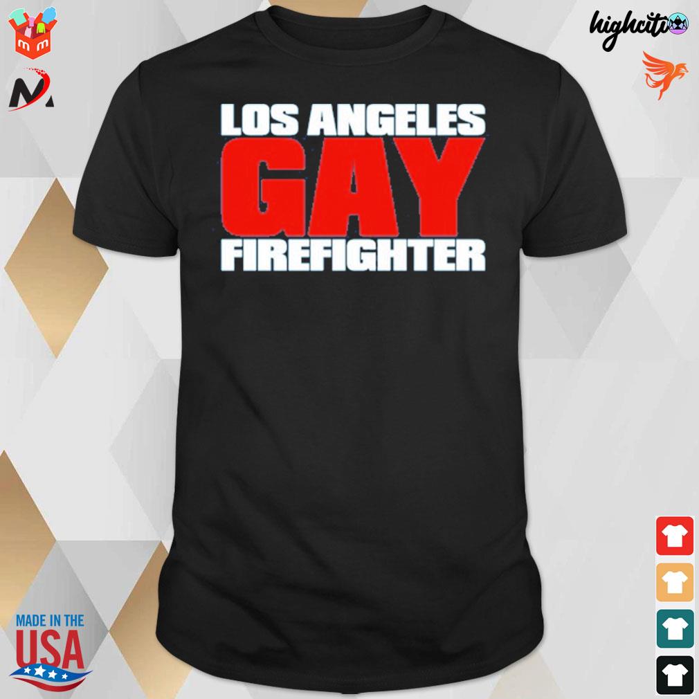 Los Angeles gay firefighter t-shirt