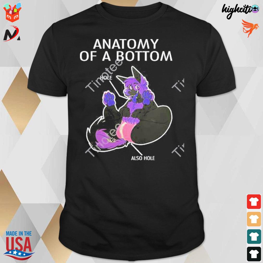 Anatomy of a bottom werewolves hole also hole t-shirt
