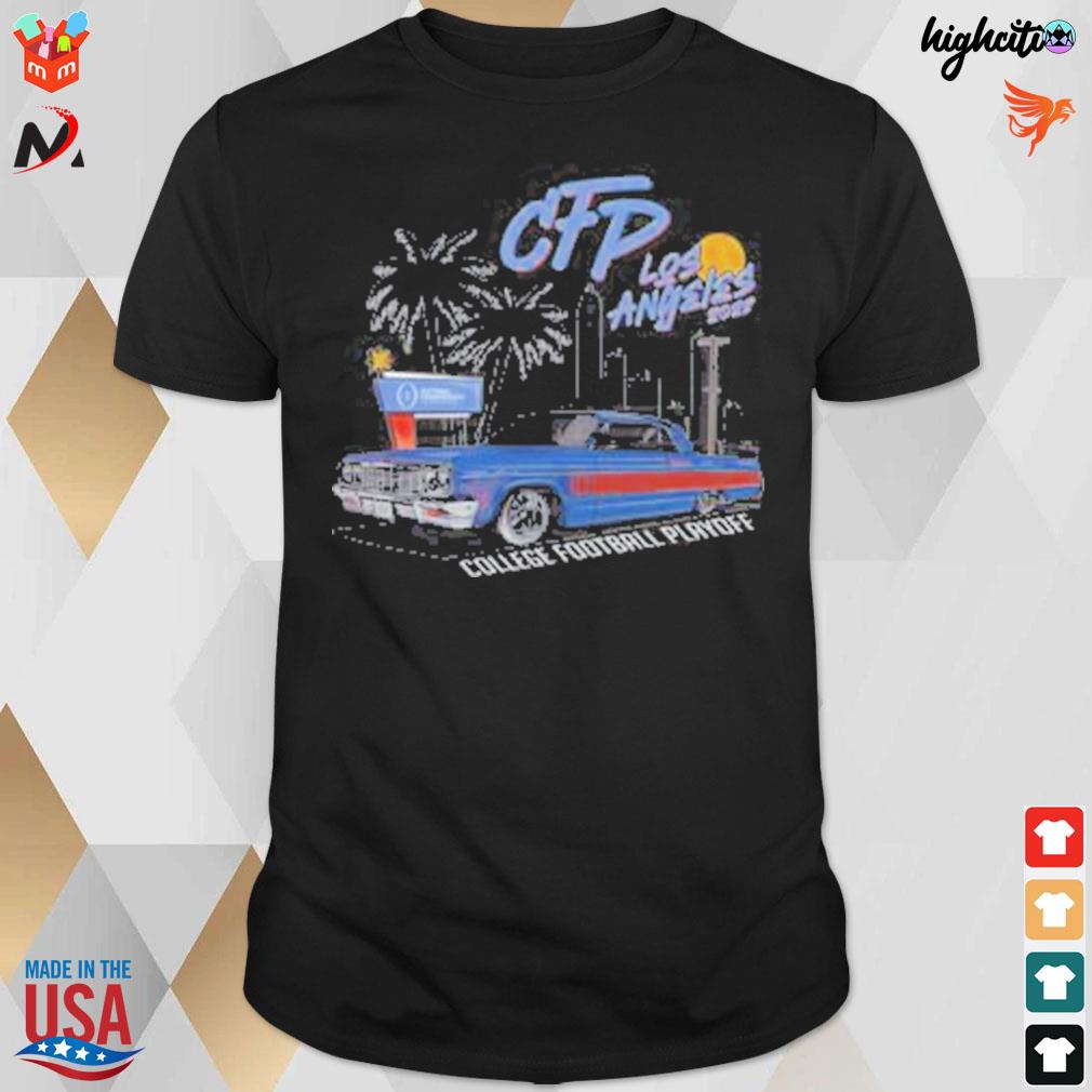 College Football playoff 2023 national championship game low rider car Los Angeles t-shirt