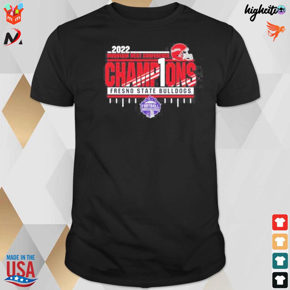 Fresno state Bulldogs 2022 mountain west championship t-shirt
