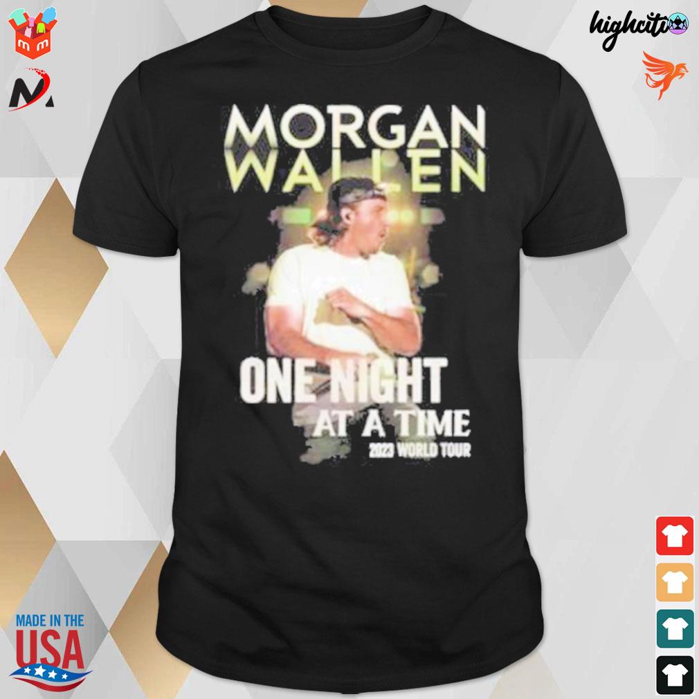 One night at a time Morgan Wallen world tour 2023 t-shirt