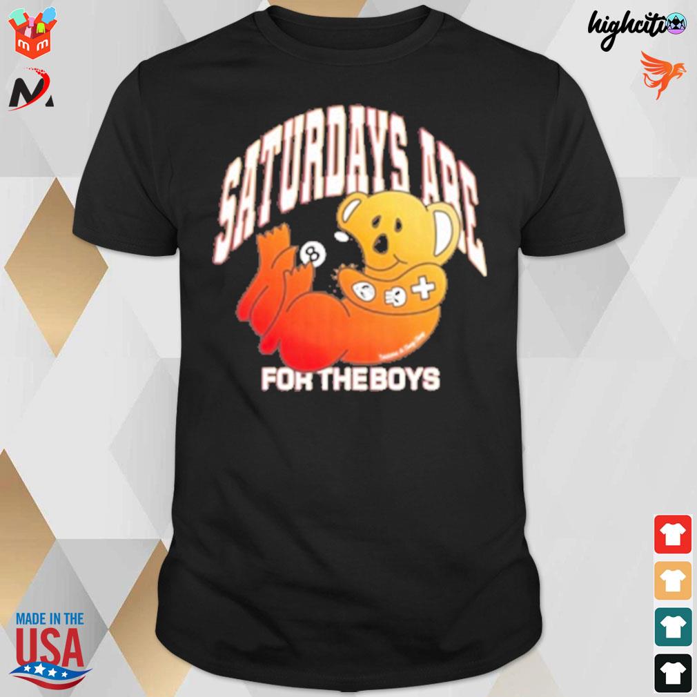 Saturdays are for the boys store koalified dropout t-shirt