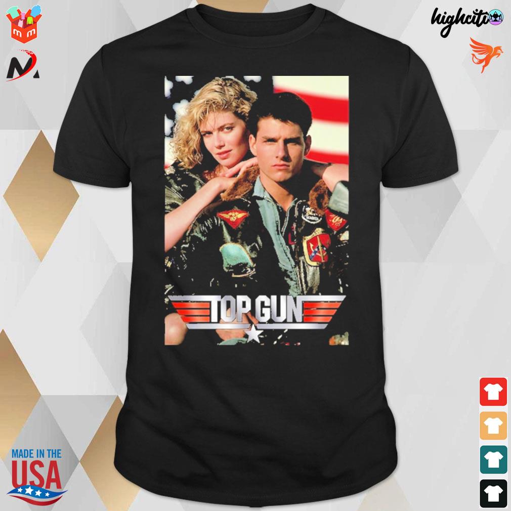 Top gun Kelly McGillis and Tom Cruise t-shirt