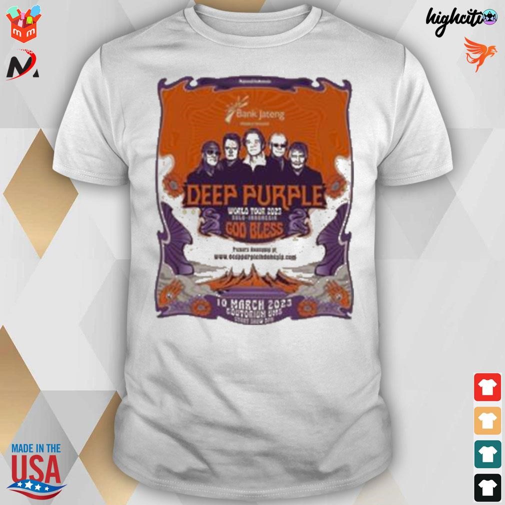 Extreme deep purple world tour 2023 solo Indonesia god bless t-shirt