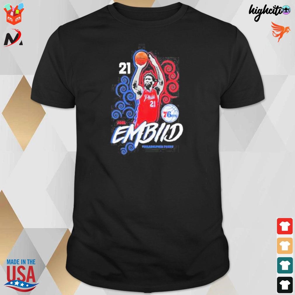 Joel Embiid Philadelphia 76ers fanatics branded competitor 2023 t-shirt