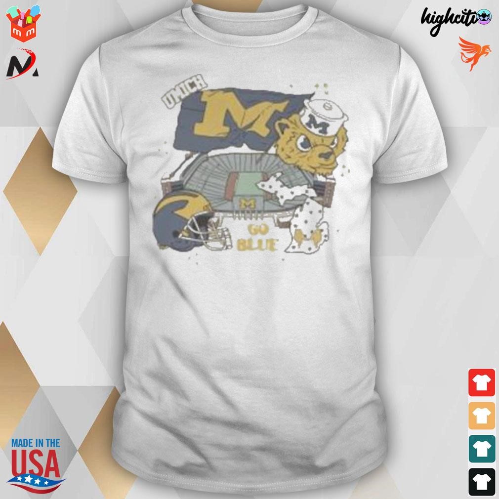 Michigan wolverines go blue umich t-shirt