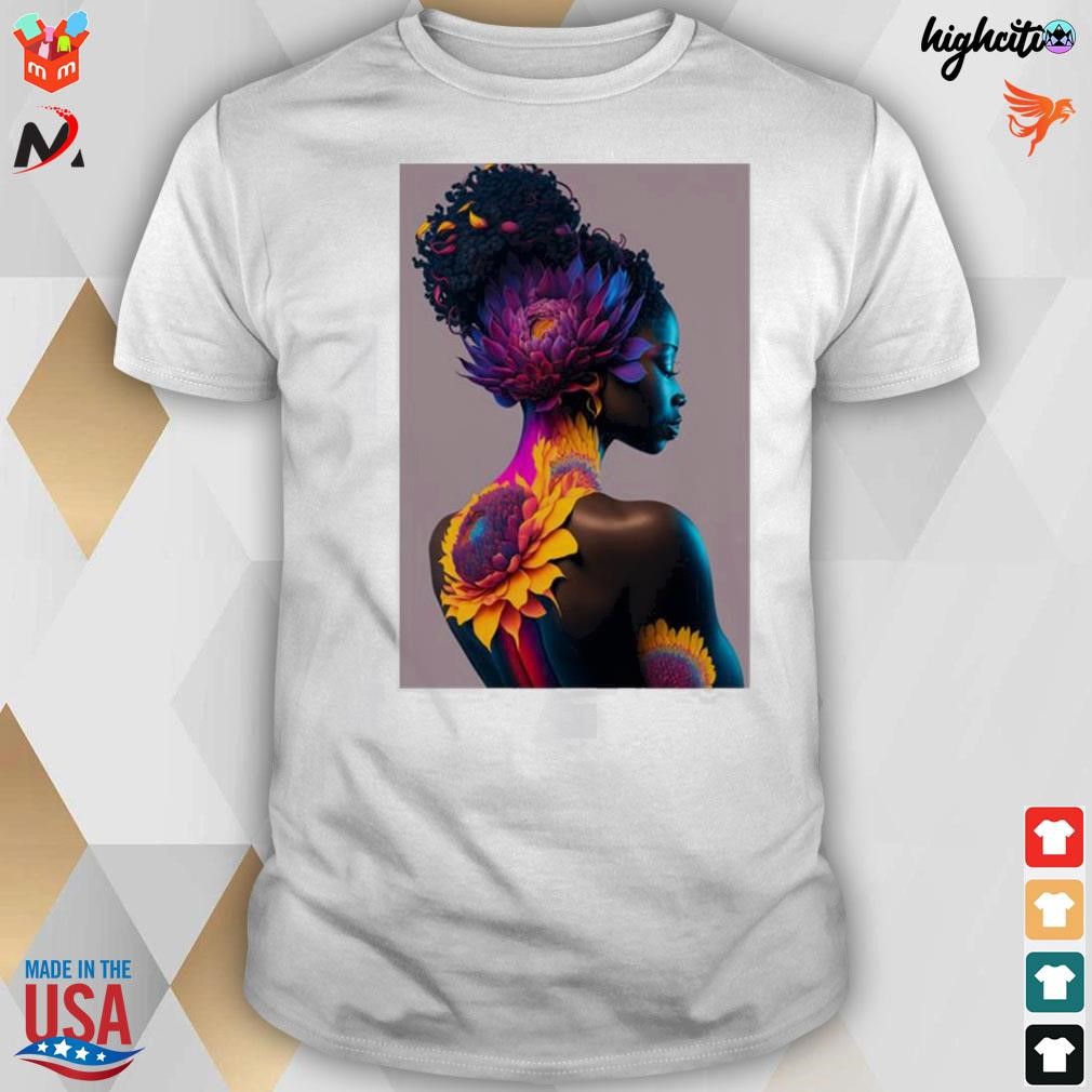 African beauty black history month t-shirt