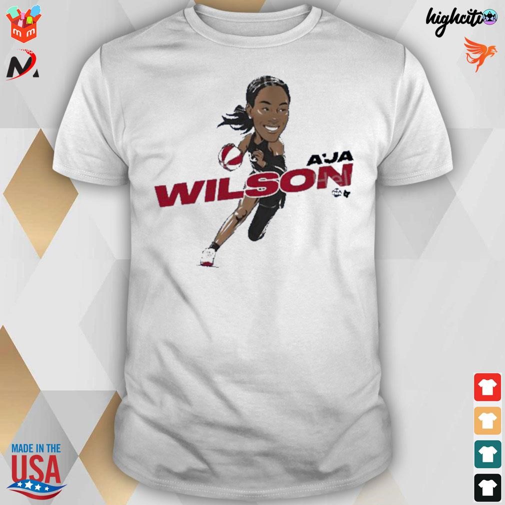 A'ja Wilson caricature t-shirt