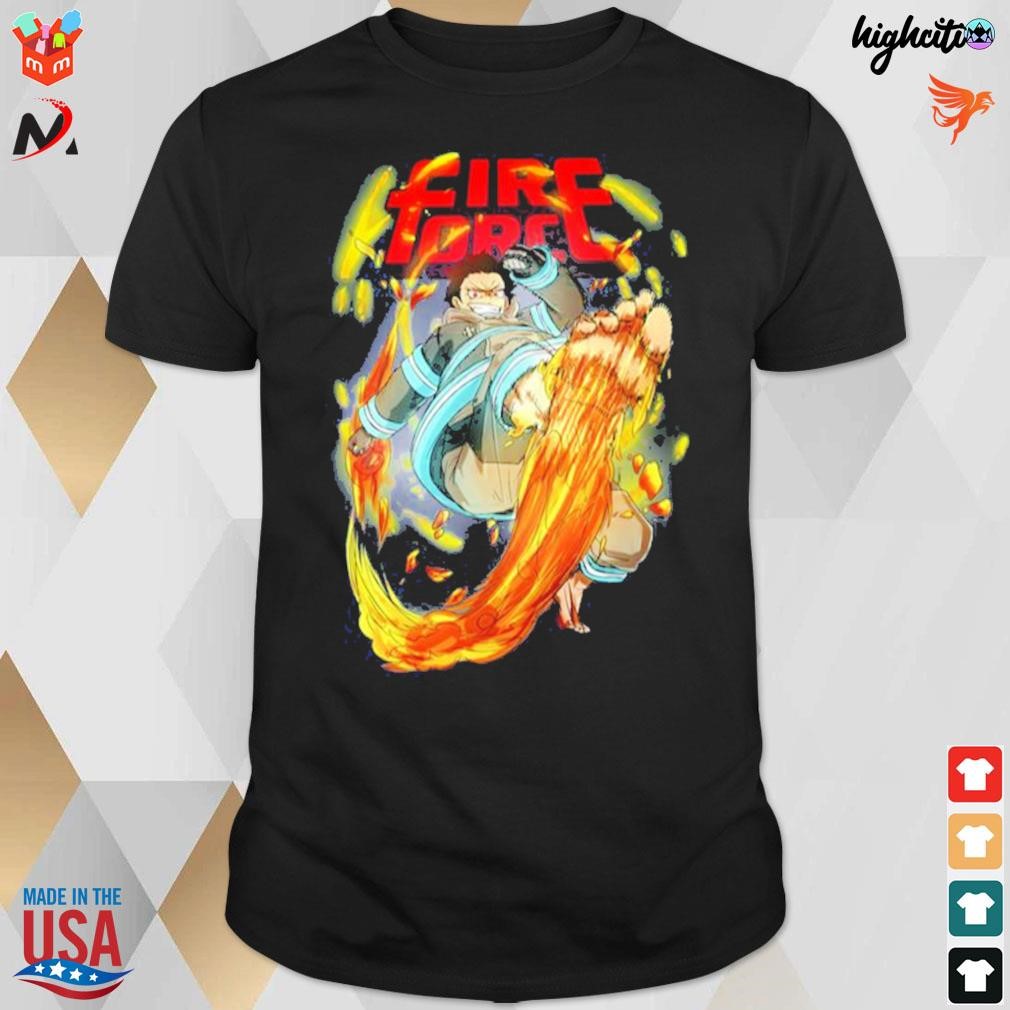 Fire force the devil anime manga cartoon t-shirt