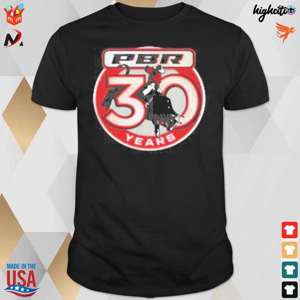 Professional bull riders pbr 30th anniversary t-shirt
