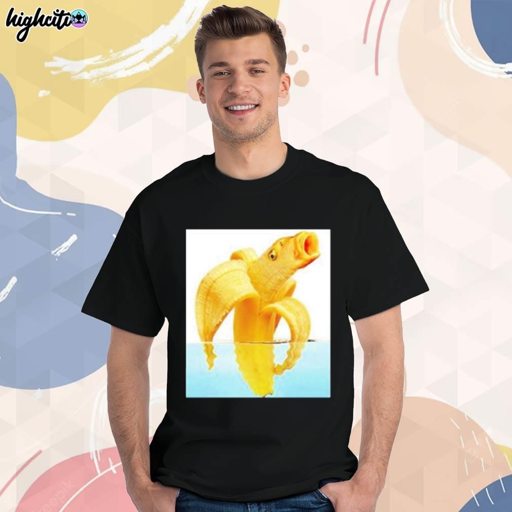 Official Banana fish meme art design t-shirt