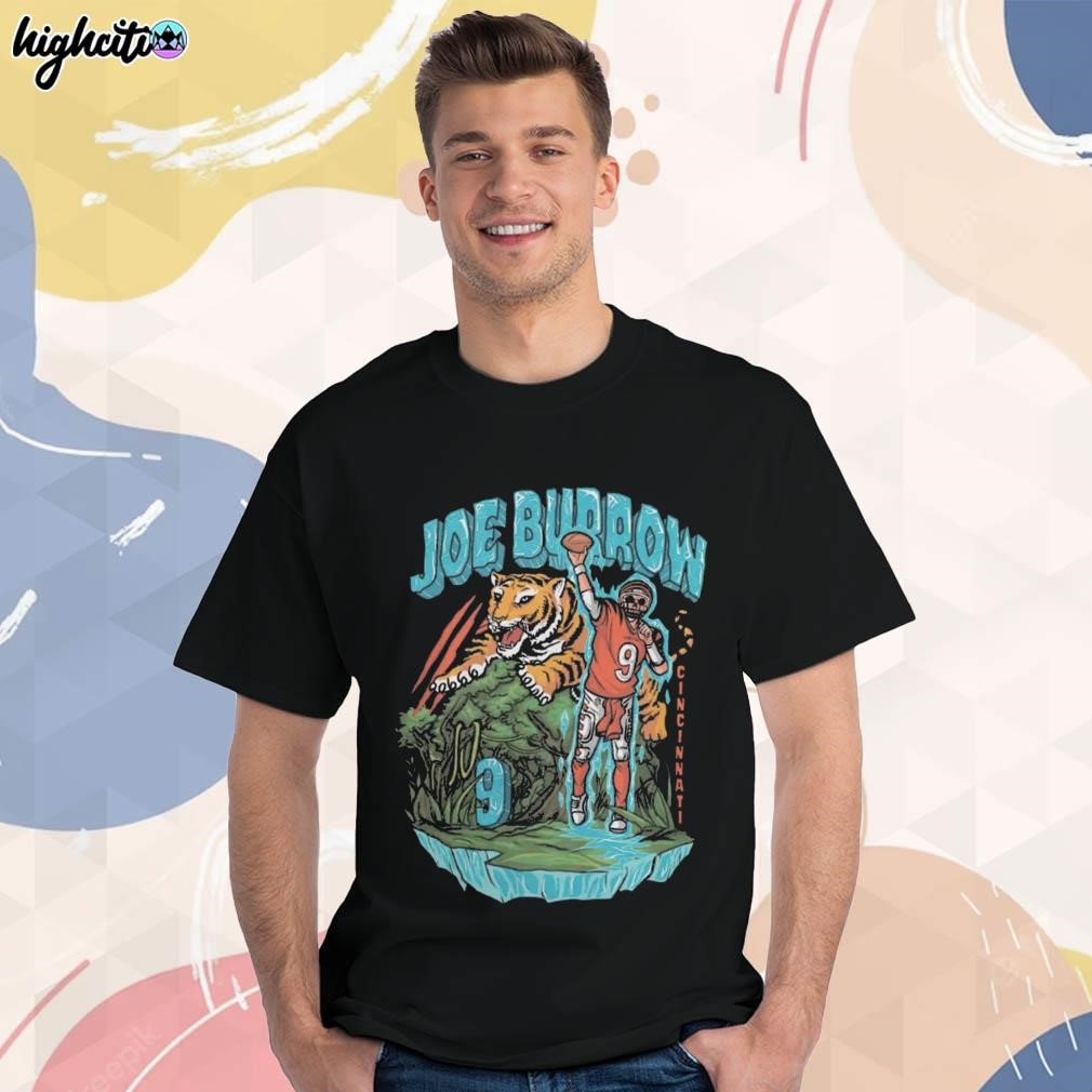 Official Cincinnati bengals Joe Burrow ice man art design t-shirt