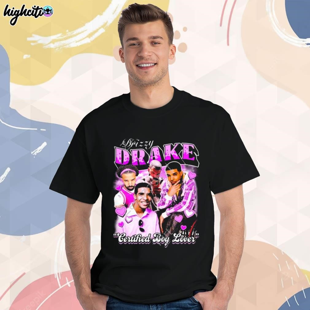 Official Drizzy drake certified boy lover photo design t-shirt
