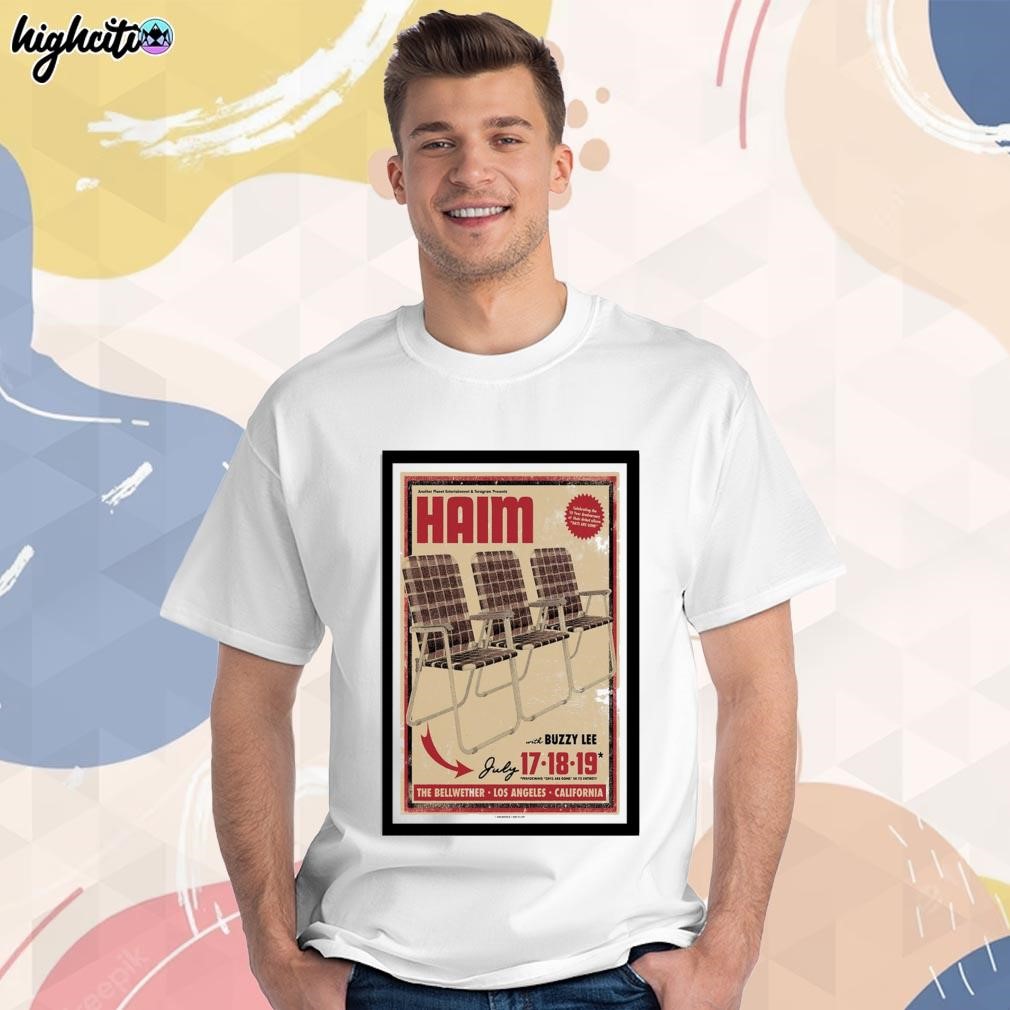 Official Haim the Bellwether tour 2023 art poster design t-shirt