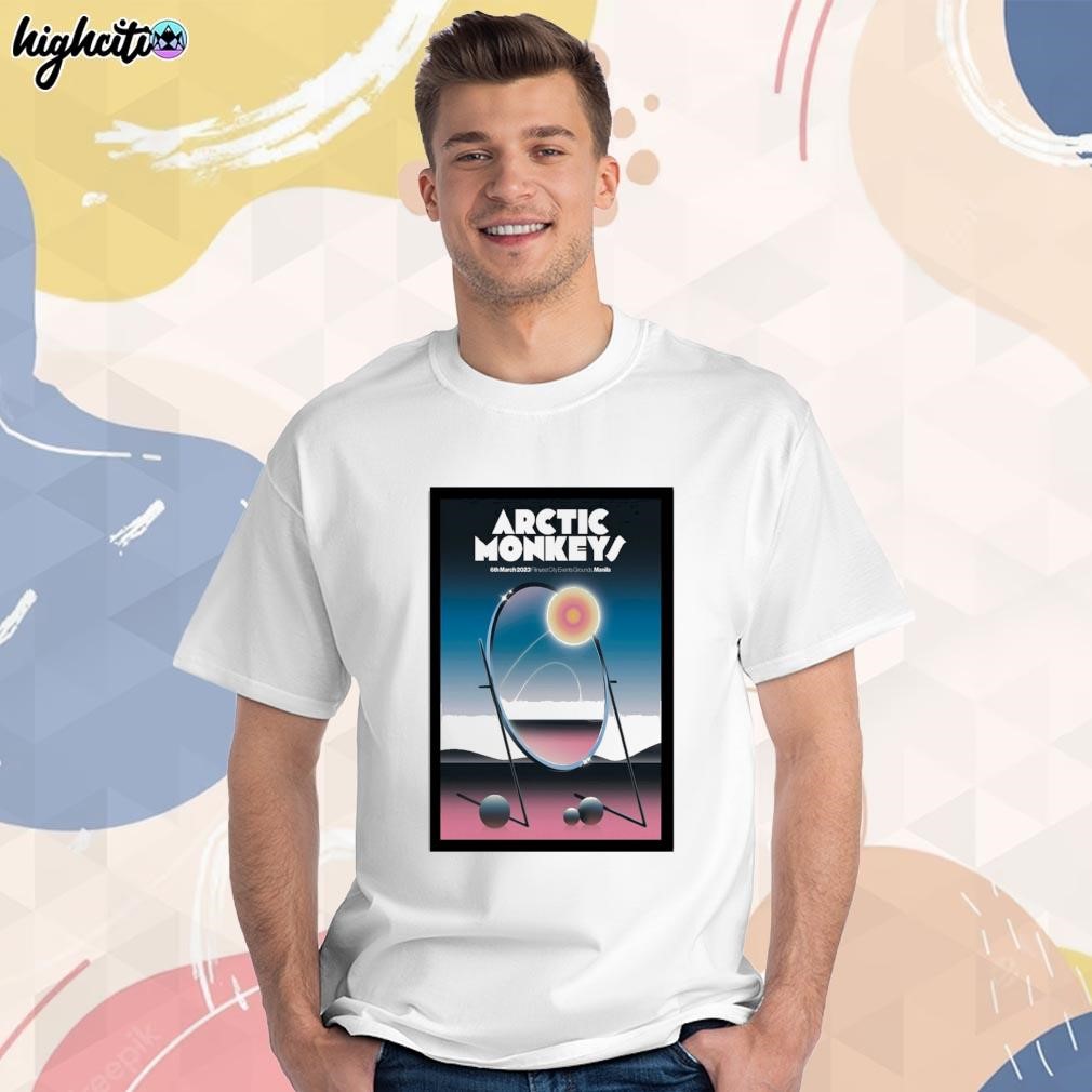 Official Arctic monkeys 2023 Manila art poster design t-shirt
