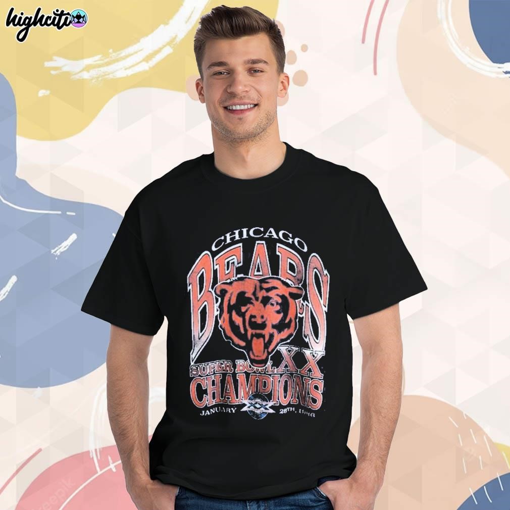 Official Abercrombie Clothing Store Shop Merch Chicago Bears Graphic 1985  Shirts - Snowshirt