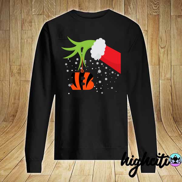 Grinch Hand Cincinnati Bengals Merry Christmas Shirt, hoodie, sweatshirt  and long sleeve