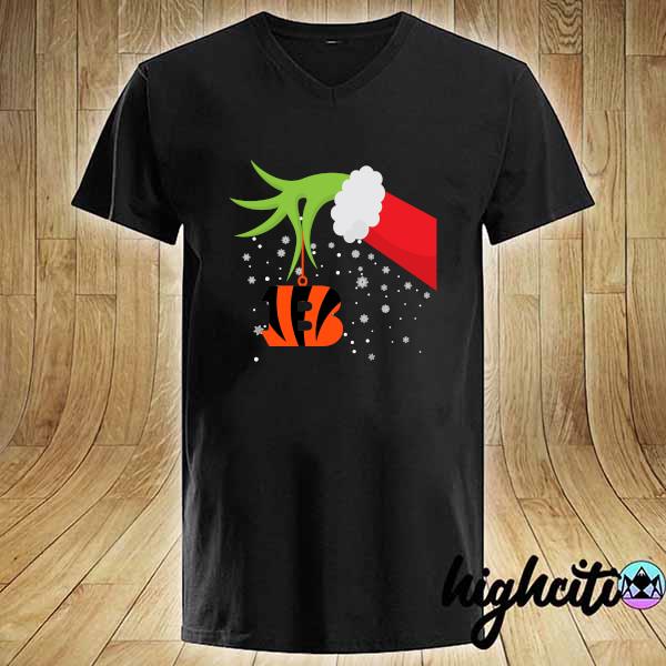 Cincinnati Bengals Santa Hat Christmas Light Shirt - Teespix