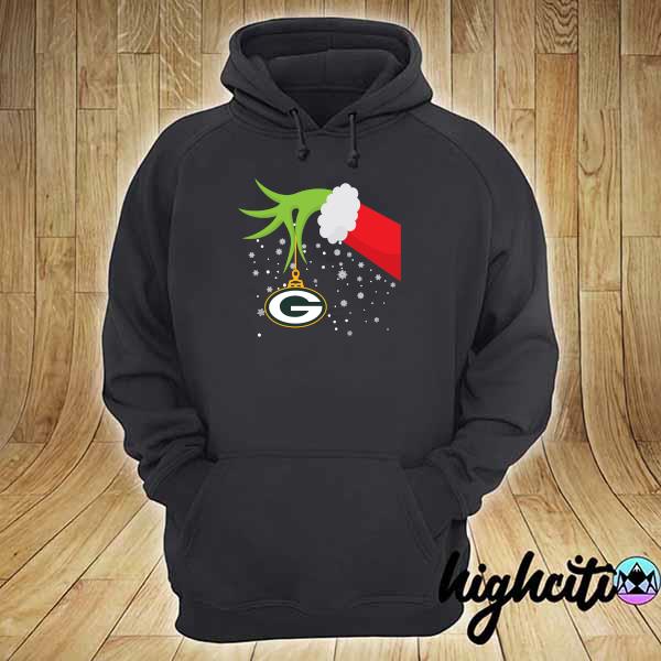 2020 grinch hand green bay packers merry christmas shirt, hoodie