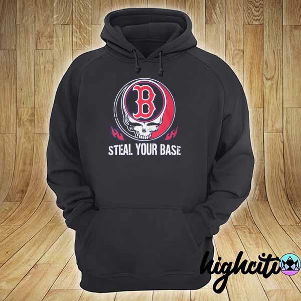 Grateful Dead Skull Boston Red Sox steal your base shirt, hoodie